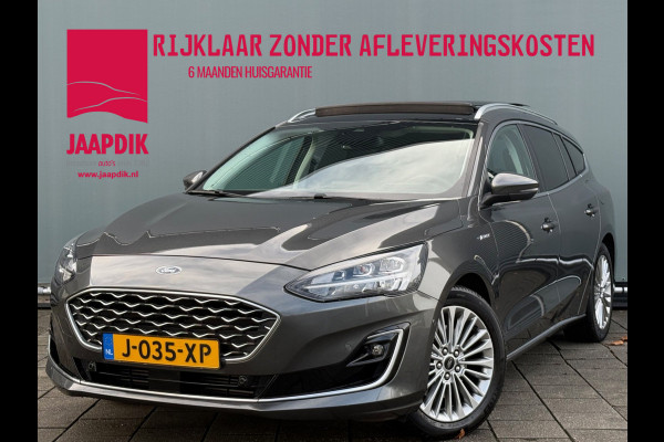 Ford FOCUS Wagon BWJ 11-2020 | 1.5T 150PK Vignale AUTOMAAT | LEER | PANO DAK | TREKHAAK | CAMERA | CLIMA | NAVI | LED | PDC 2X | CARPLAY