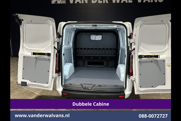 Ford Transit Custom 2.0 TDCI 131pk L2H1 Dubbele Cabine Euro6 Airco | 6-Zits | Navigatie | LED | Apple Carplay | Cruisecontrol Android Auto, Parkeersensoren, Stoelverwarming, Verwarmde voorruit, 2800kg trekvermogen