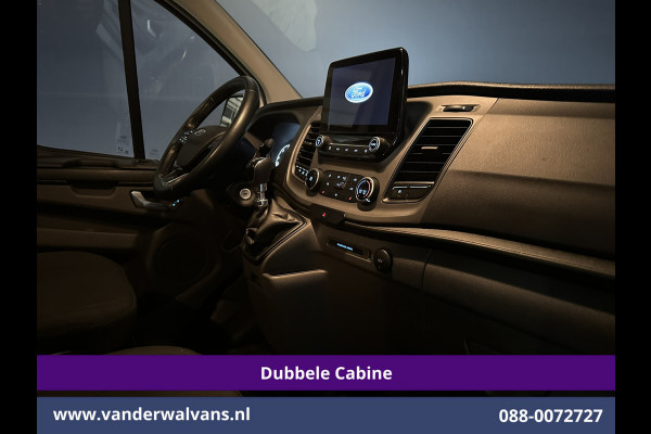 Ford Transit Custom 2.0 TDCI 131pk L2H1 Dubbele Cabine Euro6 Airco | 6-Zits | Navigatie | LED | Apple Carplay | Cruisecontrol Android Auto, Parkeersensoren, Stoelverwarming, Verwarmde voorruit, 2800kg trekvermogen