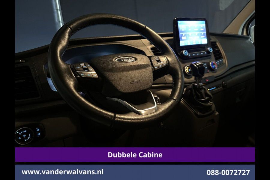 Ford Transit Custom 2.0 TDCI 131pk L2H1 Dubbele Cabine Euro6 Airco | 6-Zits | Navigatie | LED | Apple Carplay | Cruisecontrol Android Auto, Parkeersensoren, Stoelverwarming, Verwarmde voorruit, 2800kg trekvermogen