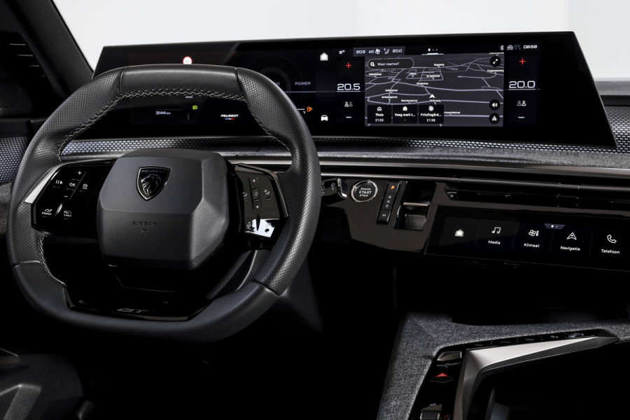Peugeot 5008 1.2 Hybrid 145 GT 7p.- Automaat | Dig. Cockpit | Adapt. Cruise | Stoel-+Stuurverw. | PDC | Camera | NAV + APP. Connect | ECC | Elek. Klep | DAB | LM 19" | 0384