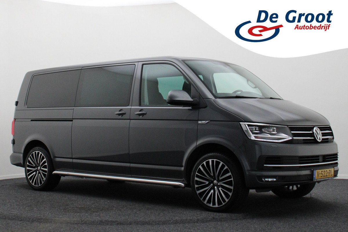 Volkswagen Transporter 2.0 TDI DSG L2H1 DC Highline 2x Schuifdeur, ACC, Camera, Apple Carplay, LED, DAB, PDC, Trekhaak, 20''