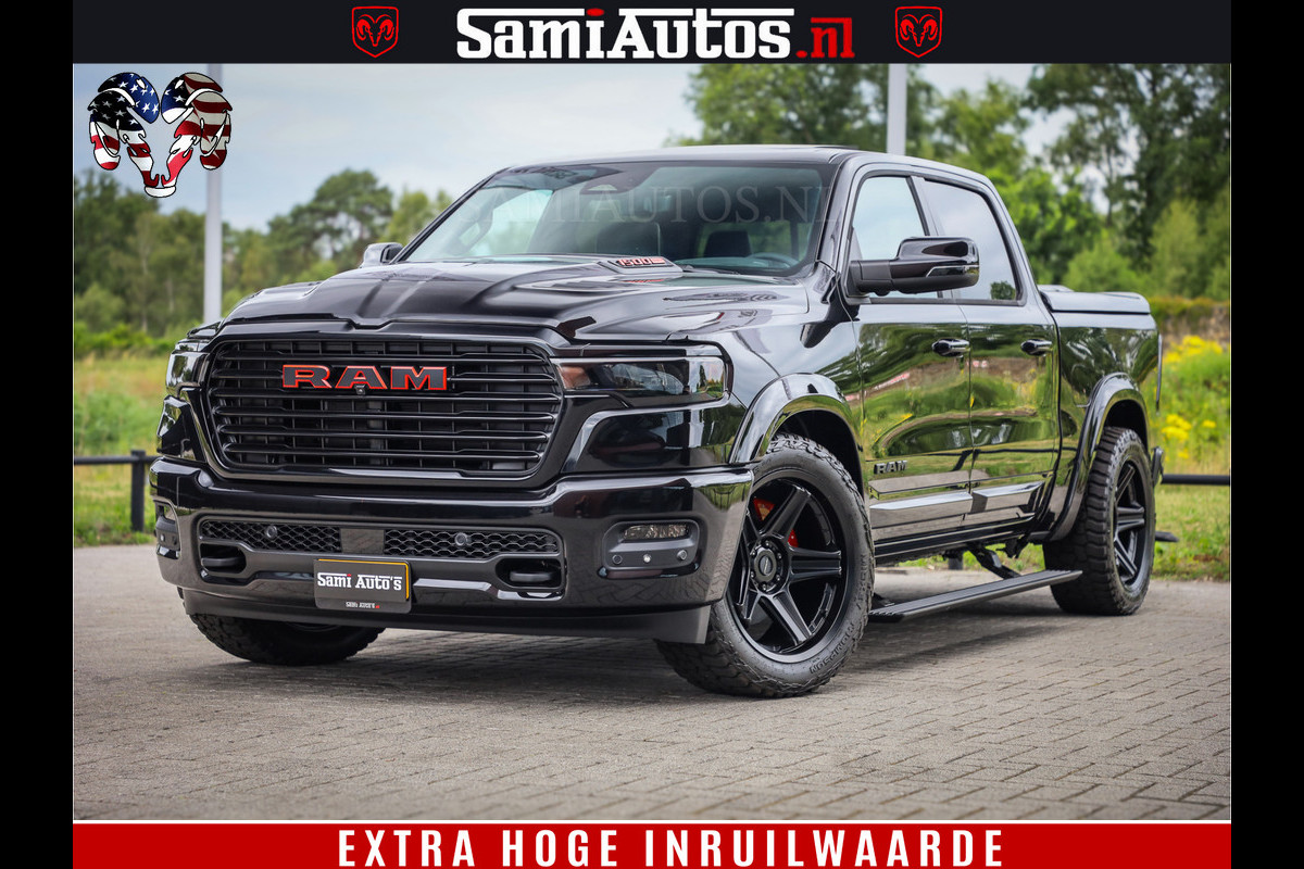 Dodge Ram 1500 Night Premium | Full Option | De Meest Luxe Pick-Up in zijn Klasse | Comfortabele Dubbele Cabine met Royale 5 Zitplaatsen | BPM vrij | Nu Leverbaar uit Voorraad | Voorraad Nr 2282 - 3332