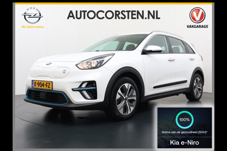 Kia e-Niro EV 64kWh SOH 100% W-pomp Navi Adaptive-Cruise Camera 1/2 Leer Apple Carplay Android AutoEcc DynamicLine Stoel-Stuurverwarming Pdc Lane Assist VESS DAB Led Isofix Keyless 1e Eigenaar Origineel Nederlandse Auto Nieuwprijs €43.970,-