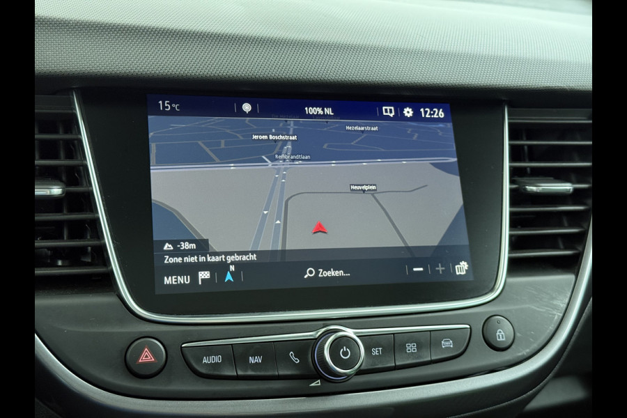 Opel Crossland X T 111PK AUT-6 Pano-Dak Pdc Trekhaak Navi Ecc HUD Apple Carplay Android Auto 360°Camera Bord-Herkenning Head-Up Display Innovatio AGR-Comfort Stoelen Lmv Cruise Control Isofix DAB+ Bluetooth Lane Assist Led Head-Up-Display Super-compleet Origineel Nederlandse Auto Distributieriem is vervangen!