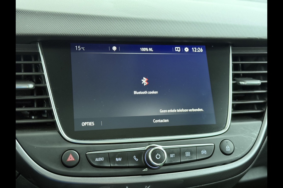 Opel Crossland X T 111PK AUT-6 Pano-Dak Pdc Trekhaak Navi Ecc HUD Apple Carplay Android Auto 360°Camera Bord-Herkenning Head-Up Display Innovatio AGR-Comfort Stoelen Lmv Cruise Control Isofix DAB+ Bluetooth Lane Assist Led Head-Up-Display Super-compleet Origineel Nederlandse Auto Distributieriem is vervangen!