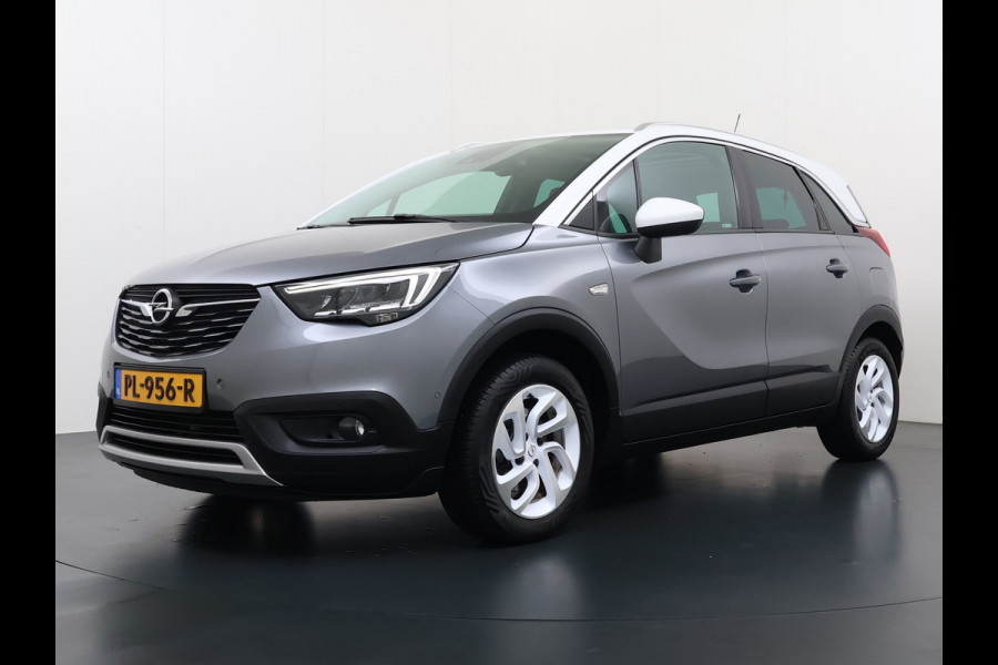 Opel Crossland X T 111PK AUT-6 Pano-Dak Pdc Trekhaak Navi Ecc HUD Apple Carplay Android Auto 360°Camera Bord-Herkenning Head-Up Display Innovatio AGR-Comfort Stoelen Lmv Cruise Control Isofix DAB+ Bluetooth Lane Assist Led Head-Up-Display Super-compleet Origineel Nederlandse Auto Distributieriem is vervangen!