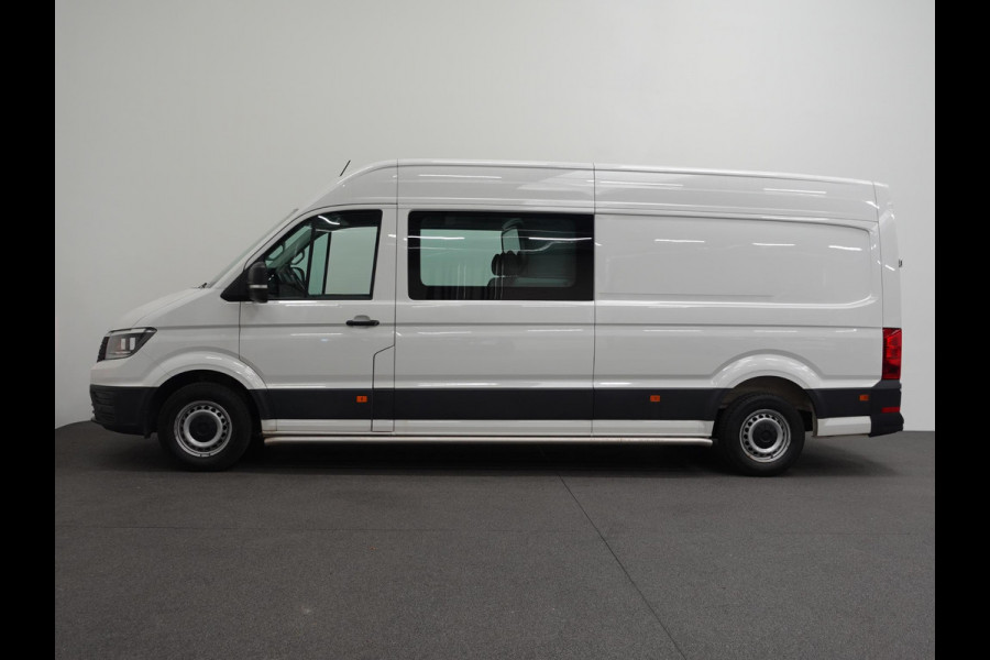 Volkswagen Crafter 140pk L4H3 / L3H2 Dubbele cabine Airco Cruise control Trekhaak Navigatie Carplay  Camera Sidebars Euro6
