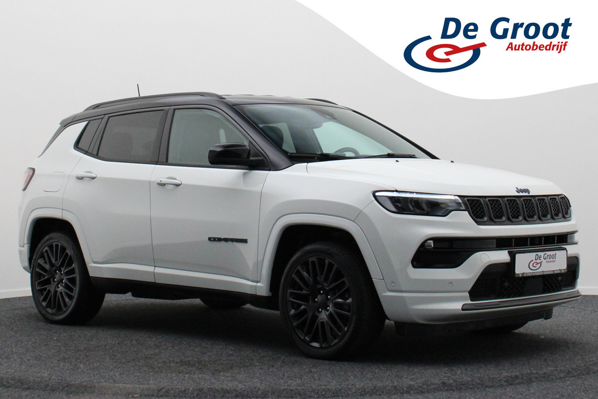 Jeep Compass 4xe 240 Plug-in Hybrid Electric S Leer, Memory, Stoelkoeling, Camera, ACC, Apple Carplay, 19"
