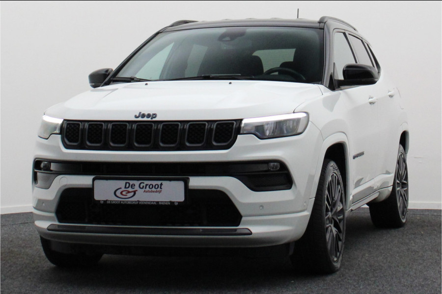 Jeep Compass 4xe 240 Plug-in Hybrid Electric S Leer, Memory, Stoelkoeling, Camera, ACC, Apple Carplay, 19"