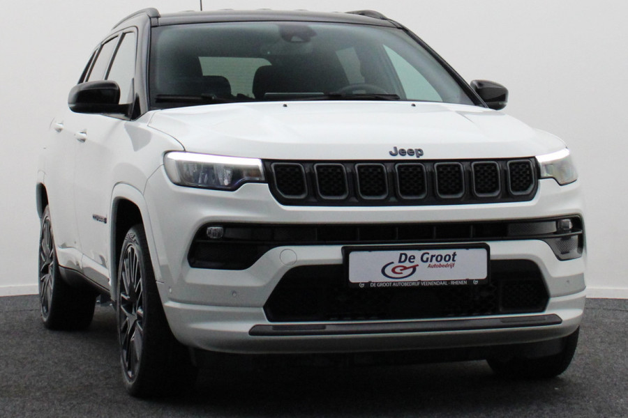 Jeep Compass 4xe 240 Plug-in Hybrid Electric S Leer, Memory, Stoelkoeling, Camera, ACC, Apple Carplay, 19"