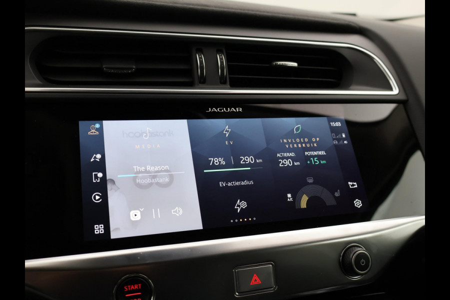 Jaguar I-PACE EV400 HSE 90 kWh *PORTOFINO BLUE* + 22 INCH | LUCHTVERING | PANORAMA | 360 CAMERA | STOELVENTILATIE