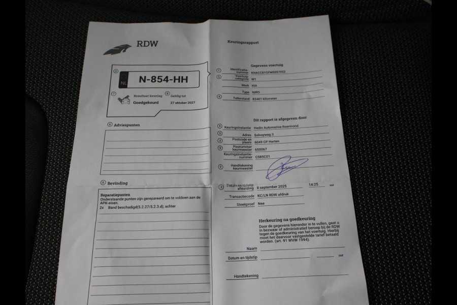 Kia e-Niro DYNAMICPLUSLINE 64 kWh + SCHUIFDAK | CARPLAY | CAMERA | STOEL/STUUURWIELVERW.