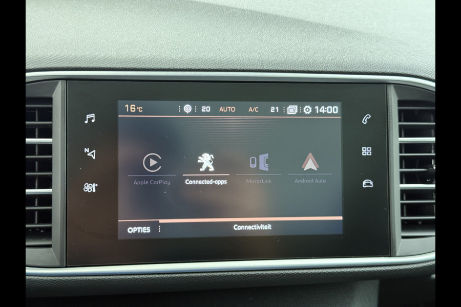 Peugeot 308 T 111PK Pano-Dak Navi Ecc Apple Carplay Android Auto Pdc Cruise Control Blue Premium Lmv 16" Connected Apps Bluetooth Led Distributieriem vervangen bij 93.000 km ! Origineel Nederlandse Auto