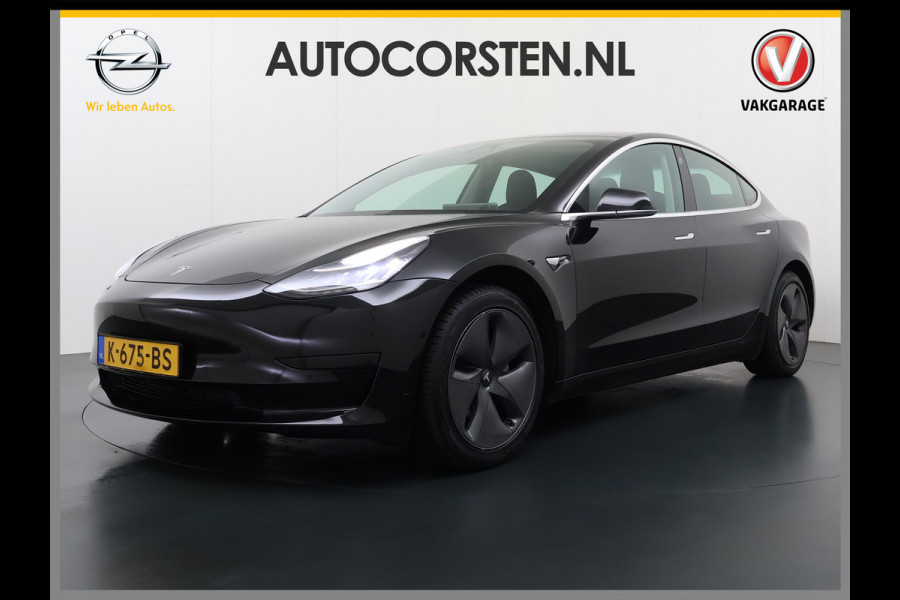 Tesla Model 3 RWD SR+ 325PK Trekhaak Lmv 18" AutoPilot FSD Leder Pano-dak Adaptive-Cruise Camera's Elektr.-Stuur+Stoelen+Spiegels+Geheugen+Eas SOH 92% Navi LED Comfortstoelen ACC DAB Voorverwarmen interieur via App Keyless One-Pedal-Drive 1e Eigenaar Origineel Nederlandse Auto 1.584kg licht!