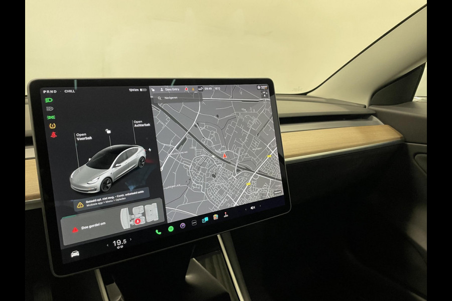 Tesla Model 3 Long Range AWD 75 kWh Panoramadak Navigatie Camera Parkeersensoren Adaptive Cruise Control Full Led Stoelverwarming Climate Control Getinte ramen Lichtmetalen velgen