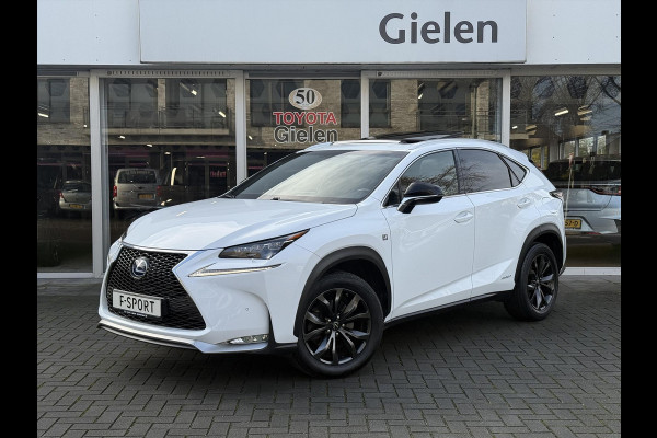 Lexus NX 300h AWD F Sport Line | Schuifdak, Trekhaak, Leer, Stoel + Stuurverwarming, Tripple LED, Adaptive cruise control, 1500KG Trekgew
