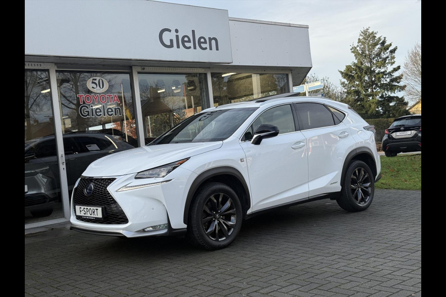 Lexus NX 300h AWD F Sport Line | Schuifdak, Trekhaak, Leer, Stoel + Stuurverwarming, Tripple LED, Adaptive cruise control, 1500KG Trekgew