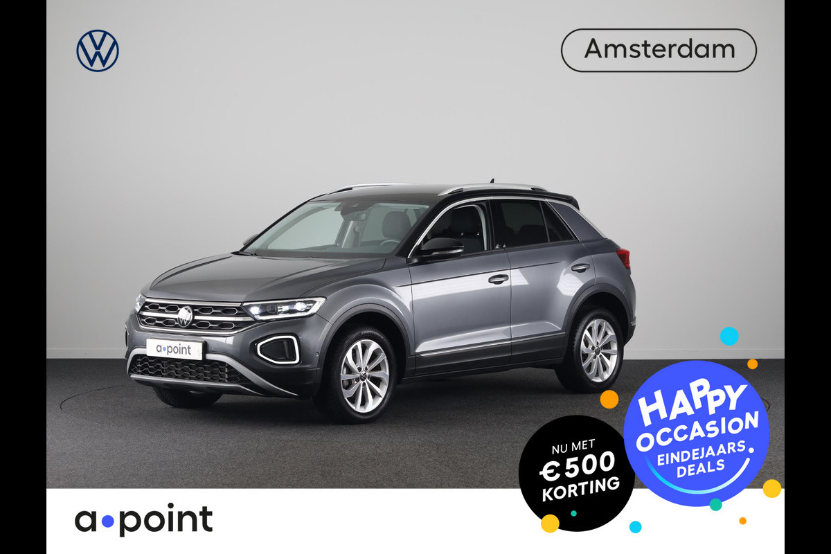 Volkswagen T-Roc 1.5 TSI Style 150 pk Automaat (DSG) | Navigatie | Trekhaak (afneembaar) | Parkeersensoren (Park assist) | Adaptieve cruise control | Stoelverwarming |