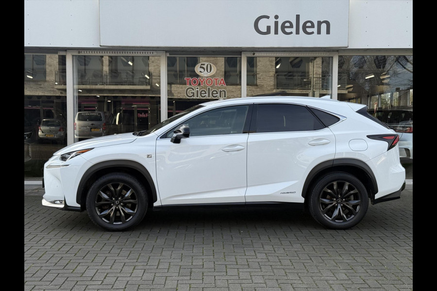 Lexus NX 300h AWD F Sport Line | Schuifdak, Trekhaak, Leer, Stoel + Stuurverwarming, Tripple LED, Adaptive cruise control, 1500KG Trekgew