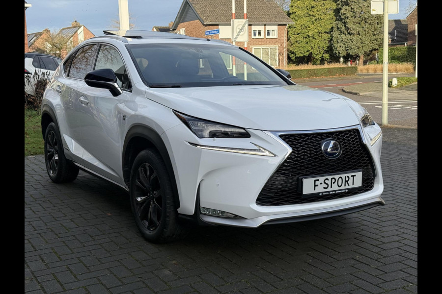 Lexus NX 300h AWD F Sport Line | Schuifdak, Trekhaak, Leer, Stoel + Stuurverwarming, Tripple LED, Adaptive cruise control, 1500KG Trekgew