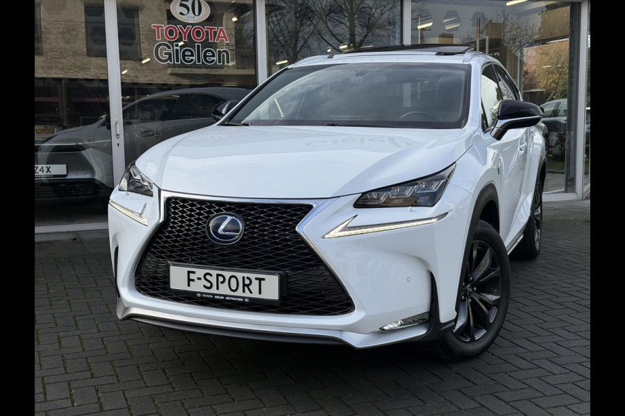 Lexus NX 300h AWD F Sport Line | Schuifdak, Trekhaak, Leer, Stoel + Stuurverwarming, Tripple LED, Adaptive cruise control, 1500KG Trekgew