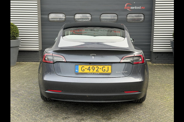 Tesla Model 3 Long Range AWD 75 kWh | Autopilot | Panoramadak | Camera | Lederen Bekleding | 19 Inch Lichtmetalen Velgen |