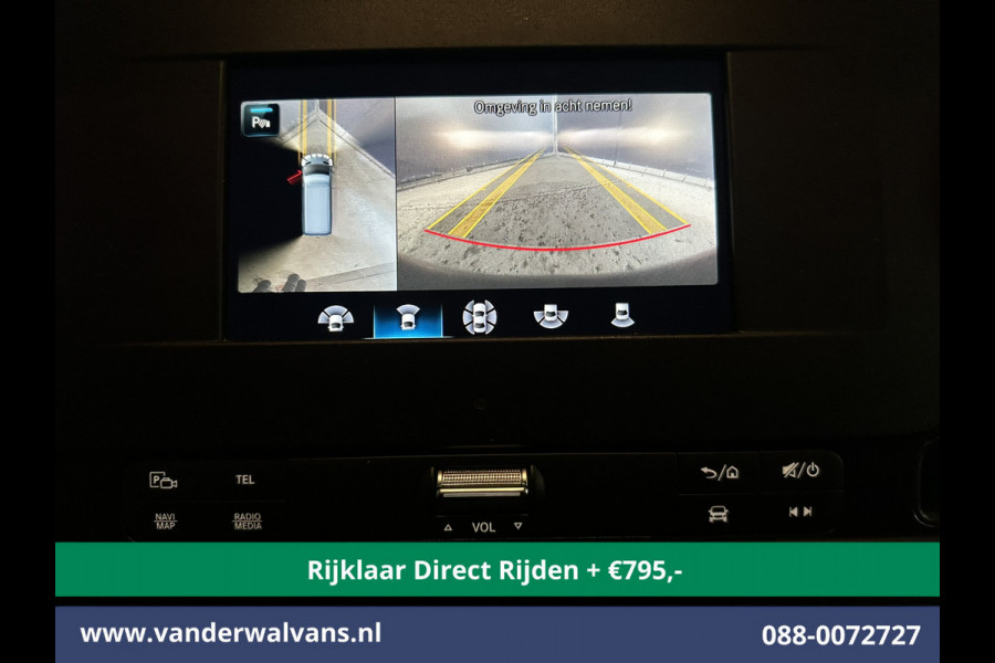 Mercedes-Benz Sprinter 315 CDI 150pk L3H2 Euro6 *Rijklaar Direct Rijden* Airco | 360 graden Camera | Navigatie | Cruisecontrol | Chauffeursstoel Parkeersensoren, Stoelverwarming, Bijrijdersbank