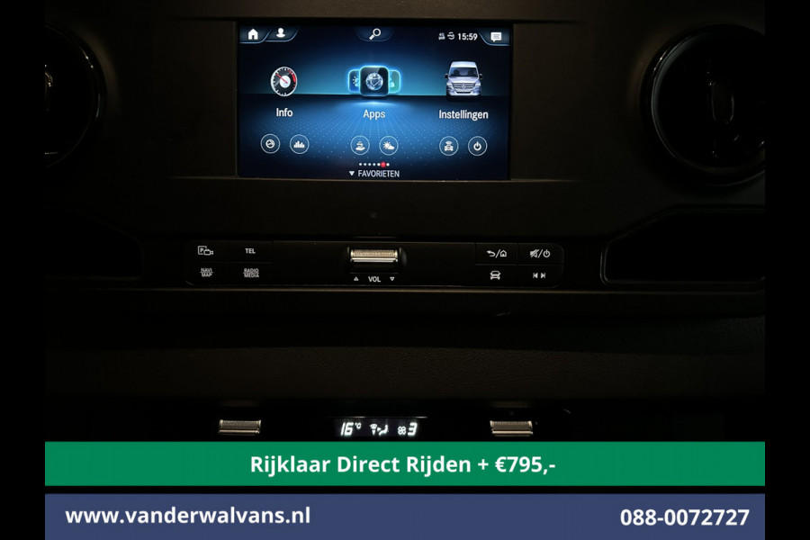 Mercedes-Benz Sprinter 315 CDI 150pk L3H2 Euro6 *Rijklaar Direct Rijden* Airco | 360 graden Camera | Navigatie | Cruisecontrol | Chauffeursstoel Parkeersensoren, Stoelverwarming, Bijrijdersbank