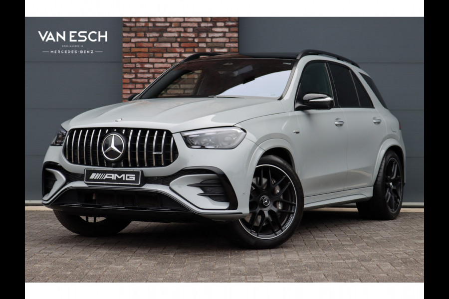 Mercedes-Benz GLE AMG 53 Hybrid 4MATIC+ Premium+ | Luchtvering | Distronic | Memory | Carbon | Trekhaak | Verwarmd Stuurwiel | Burmester | Panoramadak | Massage | Keyless Go | Luchtreinigingspakket | Soft-Close |