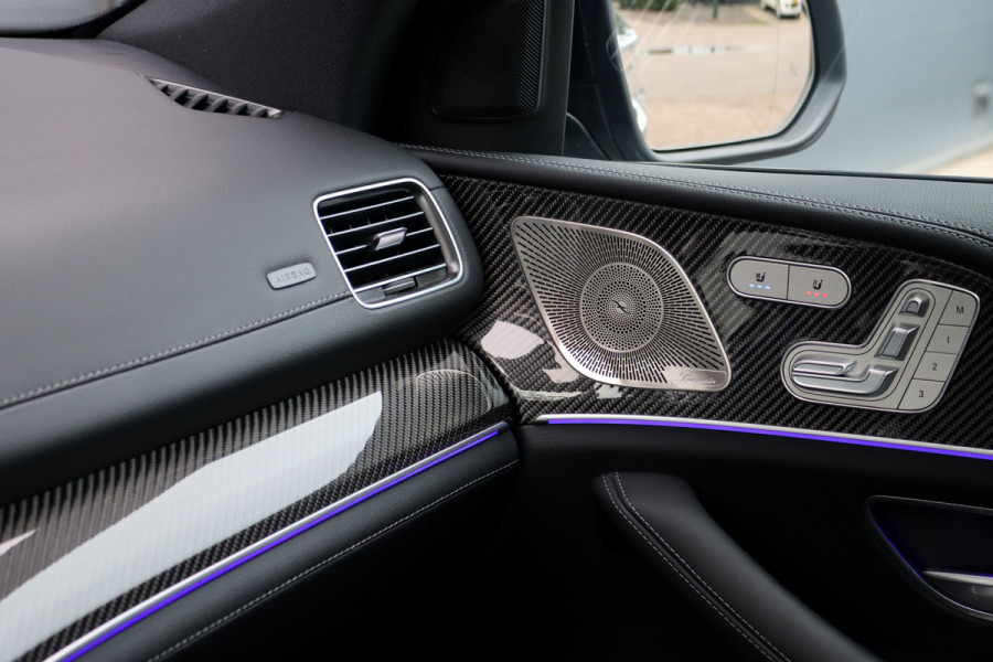 Mercedes-Benz GLE AMG 53 Hybrid 4MATIC+ Premium+ | Luchtvering | Distronic | Memory | Carbon | Trekhaak | Verwarmd Stuurwiel | Burmester | Panoramadak | Massage | Keyless Go | Luchtreinigingspakket | Soft-Close |