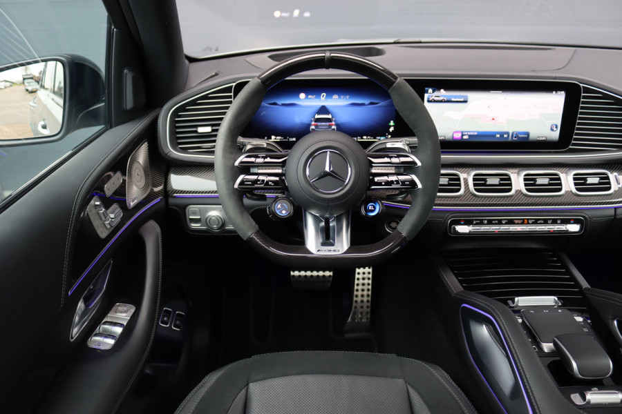 Mercedes-Benz GLE AMG 53 Hybrid 4MATIC+ Premium+ | Luchtvering | Distronic | Memory | Carbon | Trekhaak | Verwarmd Stuurwiel | Burmester | Panoramadak | Massage | Keyless Go | Luchtreinigingspakket | Soft-Close |