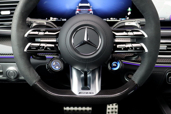 Mercedes-Benz GLE AMG 53 Hybrid 4MATIC+ Premium+ | Luchtvering | Distronic | Memory | Carbon | Trekhaak | Verwarmd Stuurwiel | Burmester | Panoramadak | Massage | Keyless Go | Luchtreinigingspakket | Soft-Close |