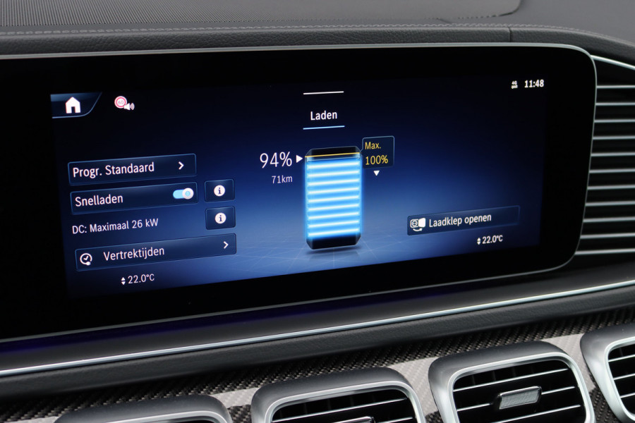 Mercedes-Benz GLE AMG 53 Hybrid 4MATIC+ Premium+ | Luchtvering | Distronic | Memory | Carbon | Trekhaak | Verwarmd Stuurwiel | Burmester | Panoramadak | Massage | Keyless Go | Luchtreinigingspakket | Soft-Close |