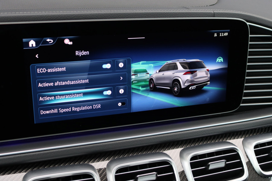 Mercedes-Benz GLE AMG 53 Hybrid 4MATIC+ Premium+ | Luchtvering | Distronic | Memory | Carbon | Trekhaak | Verwarmd Stuurwiel | Burmester | Panoramadak | Massage | Keyless Go | Luchtreinigingspakket | Soft-Close |