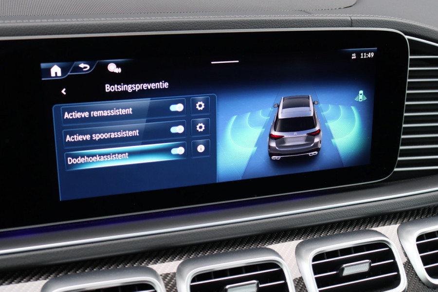Mercedes-Benz GLE AMG 53 Hybrid 4MATIC+ Premium+ | Luchtvering | Distronic | Memory | Carbon | Trekhaak | Verwarmd Stuurwiel | Burmester | Panoramadak | Massage | Keyless Go | Luchtreinigingspakket | Soft-Close |