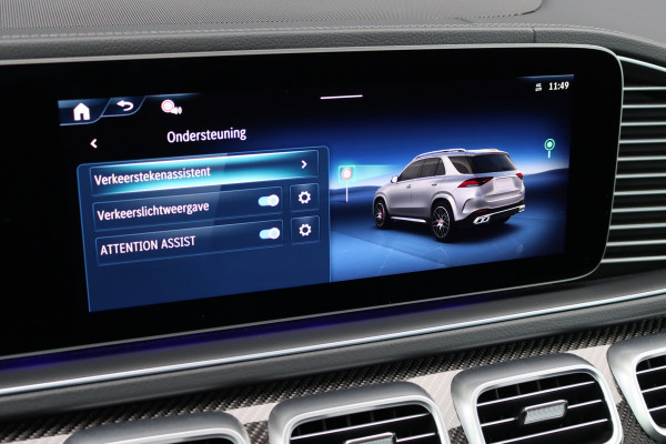 Mercedes-Benz GLE AMG 53 Hybrid 4MATIC+ Premium+ | Luchtvering | Distronic | Memory | Carbon | Trekhaak | Verwarmd Stuurwiel | Burmester | Panoramadak | Massage | Keyless Go | Luchtreinigingspakket | Soft-Close |