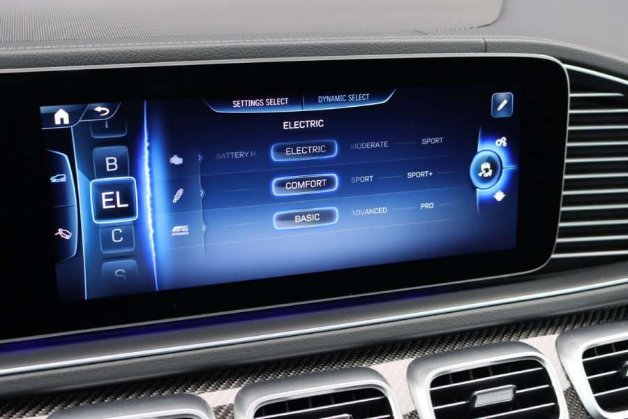 Mercedes-Benz GLE AMG 53 Hybrid 4MATIC+ Premium+ | Luchtvering | Distronic | Memory | Carbon | Trekhaak | Verwarmd Stuurwiel | Burmester | Panoramadak | Massage | Keyless Go | Luchtreinigingspakket | Soft-Close |