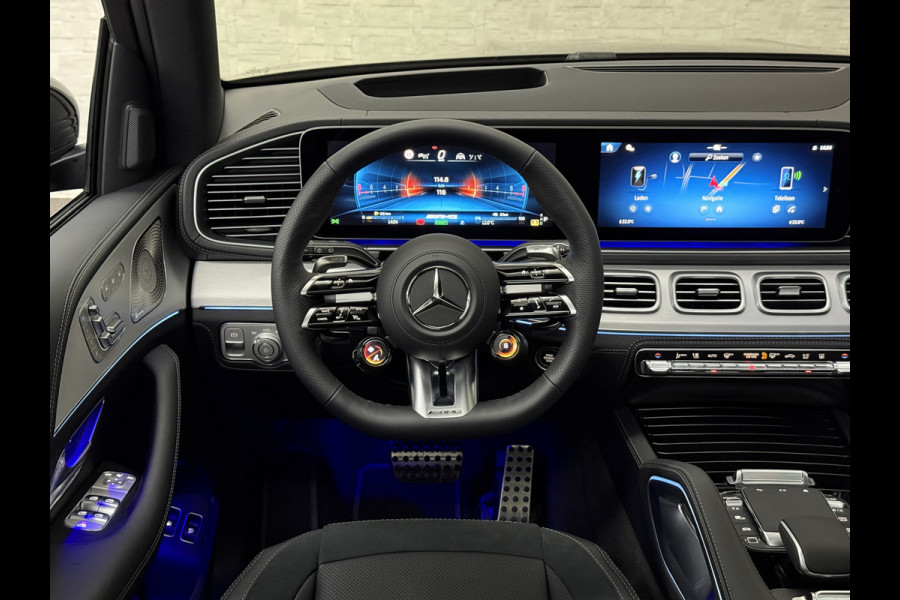 Mercedes-Benz GLE AMG 53 Hybrid 4MATIC+ | Nieuw! | Panorama | Massage | Soft-Close | ACC | 360 Camera | Stoelventilatie | Head-Up | Burmester | Trekhaak | Stoelverwarming V+A | 4-Zone Clima | AMG Drive-Unit | ISO & Warmtewerend Glas | 22 Inch | Keyless-Go | Night-Pakket | Memory | Luchtvering | Parfumering | Carplay | Stuurverwarming | Rij assistent pakket + | Bekerhouder Clima | Draadloos Laden |