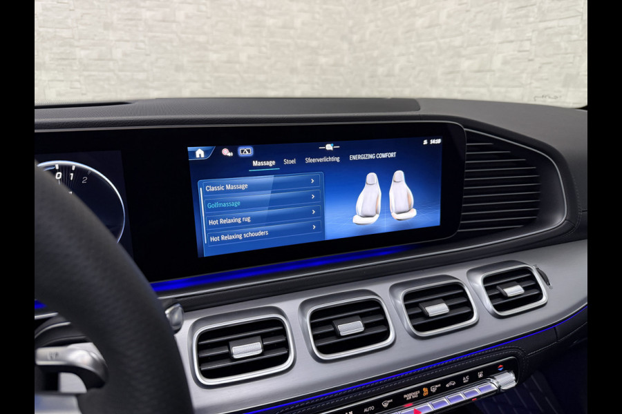 Mercedes-Benz GLE AMG 53 Hybrid 4MATIC+ | Nieuw! | Panorama | Massage | Soft-Close | ACC | 360 Camera | Stoelventilatie | Head-Up | Burmester | Trekhaak | Stoelverwarming V+A | 4-Zone Clima | AMG Drive-Unit | ISO & Warmtewerend Glas | 22 Inch | Keyless-Go | Night-Pakket | Memory | Luchtvering | Parfumering | Carplay | Stuurverwarming | Rij assistent pakket + | Bekerhouder Clima | Draadloos Laden |