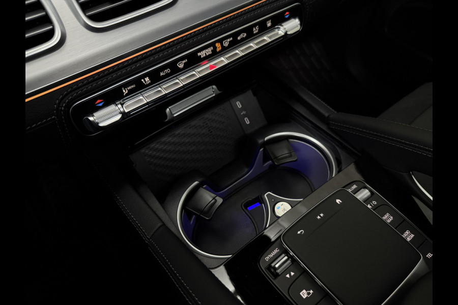 Mercedes-Benz GLE AMG 53 Hybrid 4MATIC+ | Nieuw! | Panorama | Massage | Soft-Close | ACC | 360 Camera | Stoelventilatie | Head-Up | Burmester | Trekhaak | Stoelverwarming V+A | 4-Zone Clima | AMG Drive-Unit | ISO & Warmtewerend Glas | 22 Inch | Keyless-Go | Night-Pakket | Memory | Luchtvering | Parfumering | Carplay | Stuurverwarming | Rij assistent pakket + | Bekerhouder Clima | Draadloos Laden |