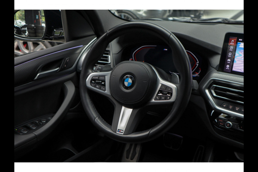 BMW X3 xDrive20i High Exe M-Pakket Leer Camera HUD ACC Navi Laser LED Elektr. achterklep Climate (3-zone) Elektr. trekhaak PDC LM velgen