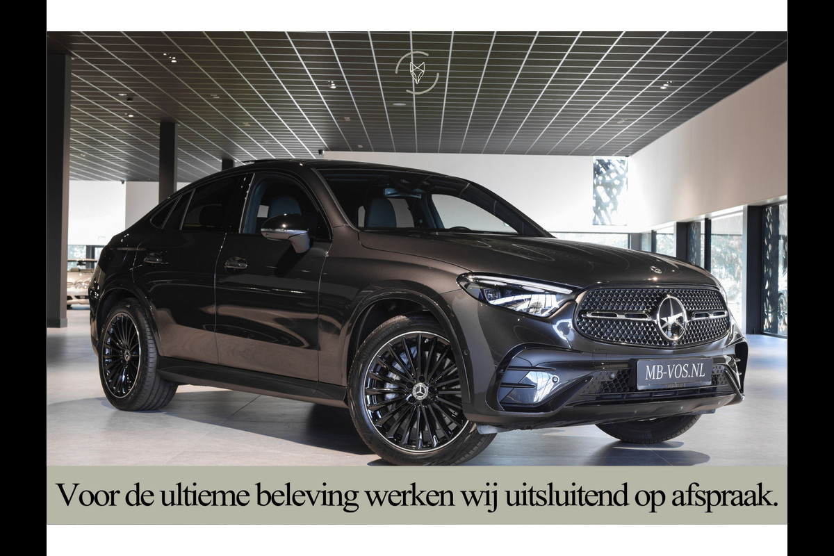 Mercedes-Benz GLC Coupé 300e 4-M AMG|Luchtvering|Achterassturing|ACC|Keyless|360|Mem|Burmester|Night|20"|Night|Trekhaak|Premium Plus