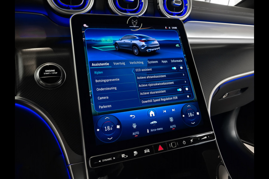 Mercedes-Benz GLC Coupé 300e 4-M AMG|Luchtvering|Achterassturing|ACC|Keyless|360|Mem|Burmester|Night|20"|Night|Trekhaak|Premium Plus