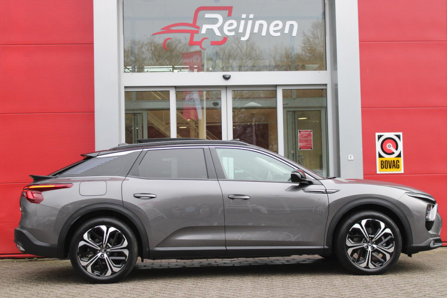 Citroën C5 X 1.6 Plug-in Hybrid 225PK MAX | PANORAMISCH SCHUIF / KANTELDAK | ELEKTRISCHE VOORSTOELEN MET GEHEUGEN | VOORSTOEL VENTILATIE | VOORSTOEL VERWARMING | VOORSTOELEN MET MASSAGE FUNCTIE | LEDEREN BEKLEDING | STUUR VERWARMING | DRAADLOOS APPLE CARPLAY / ANDROID AUTO | 360° CAMERA | KEYLESS ENTRY / START | 19"LICHTMETALEN VELGEN | ELEKTRISCH BEDIENBARE ACHTERKLEP MET HANDSFREE FUNCTIE | HEADUP DISPLAY | NAVIGATIE | ADAPTIVE CRUISE CONTROL |