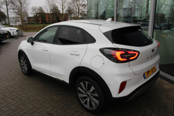 Ford Puma 1.0 EcoBoost 125 PK Hybrid Titanium X | Winterpack | Adaptieve Cruise Control | Massagestoelen | Electrische Achterklep | Camera | Climate Control | Navigatie | PDC V+A | BLIS