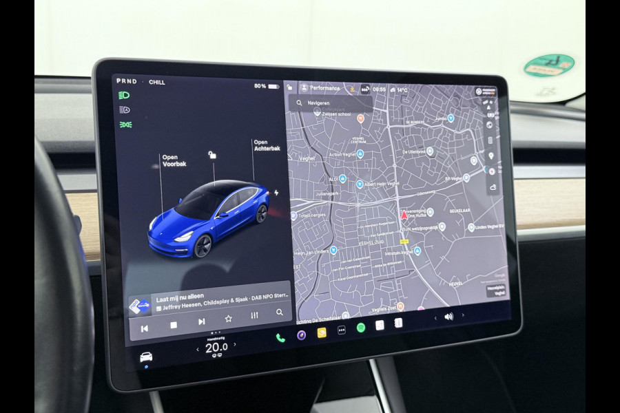 Tesla Model 3 Long Range AWD 75 kWh SOH 88% VAN: €22.900,- VOOR: €20.899,- UW EINDEJAARSVOORDEEL: €2.001,- |AFNEEMBARE TREKHAAK | 750KG TREKGEWICHT | ORIGNEEL NL AUTO | RIJKLAAR MET 12 MND BOVAG GARANTIE |