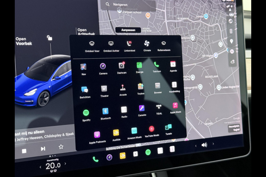 Tesla Model 3 Long Range AWD 75 kWh SOH 88% VAN: €22.900,- VOOR: €20.899,- UW EINDEJAARSVOORDEEL: €2.001,- |AFNEEMBARE TREKHAAK | 750KG TREKGEWICHT | ORIGNEEL NL AUTO | RIJKLAAR MET 12 MND BOVAG GARANTIE |