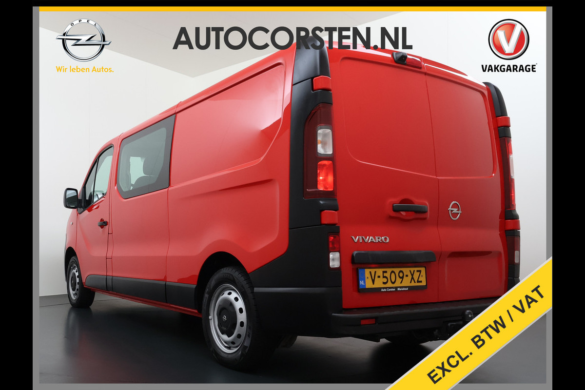 Opel Vivaro D 126PK 5-Pers- D.C Navi Camera Dubbele Cabine EURO 6 Pdc L2H1 Airco Trekhaak Cruise Control Sport EcoFlex 1.6CDTI Betonplex Vloer Wandbetimmering Schuifdeur Keurige Bus ! 1e Eigenaar Origineel Nederlandse Auto 2.000 trekvermogen