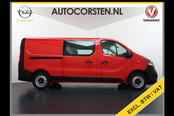 Opel Vivaro D 126PK 5-Pers- D.C Navi Camera Dubbele Cabine EURO 6 Pdc L2H1 Airco Trekhaak Cruise Control Sport EcoFlex 1.6CDTI Betonplex Vloer Wandbetimmering Schuifdeur Keurige Bus ! 1e Eigenaar Origineel Nederlandse Auto 2.000 trekvermogen